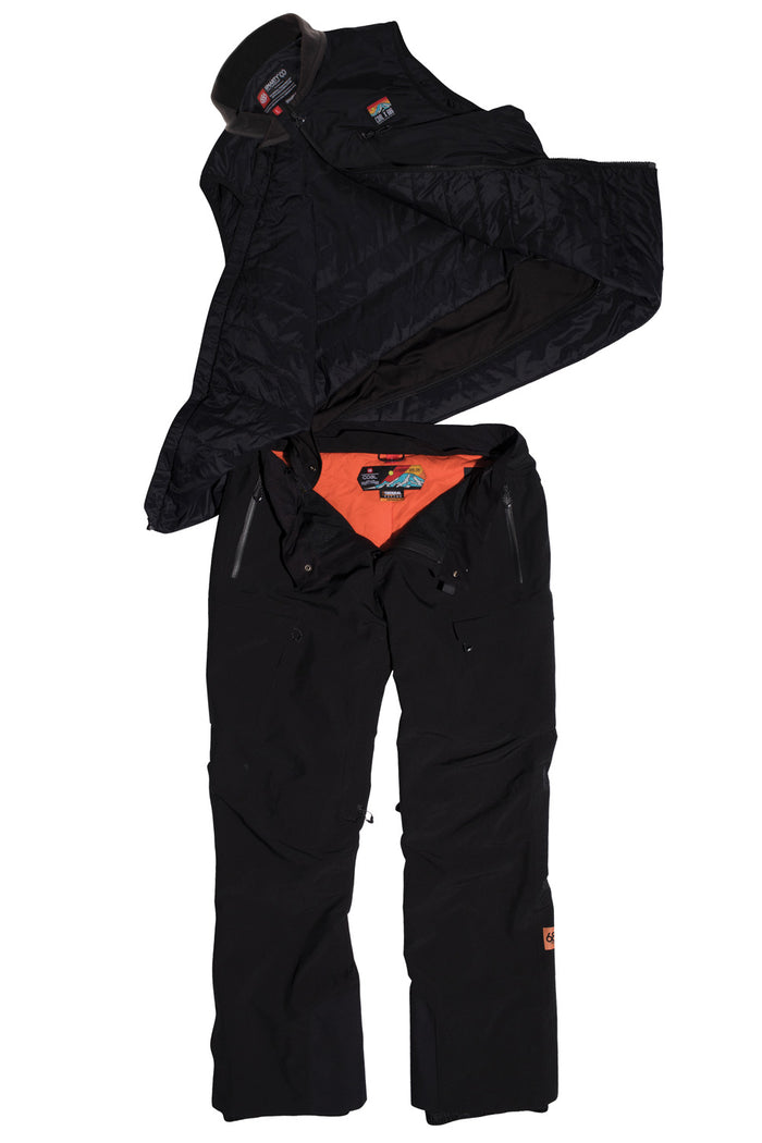 686 Coal Smarty 3-in-1 Thermagraph Vest Bibs Black