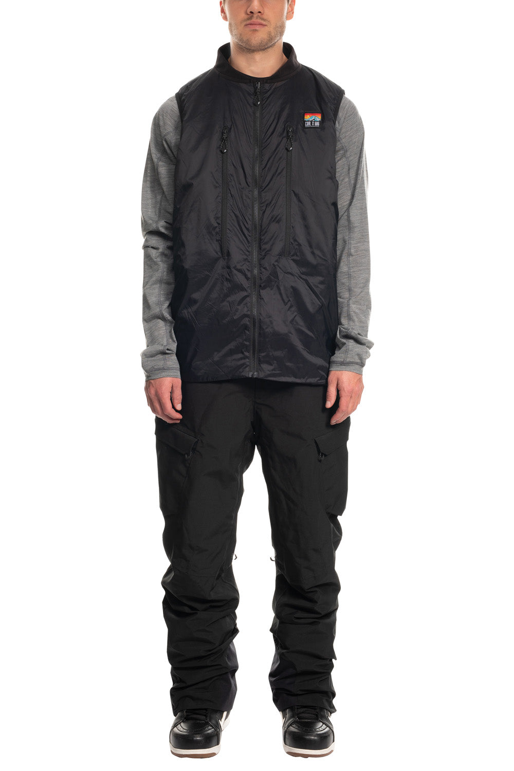 686 Coal Smarty 3-in-1 Thermagraph Vest Bibs Black