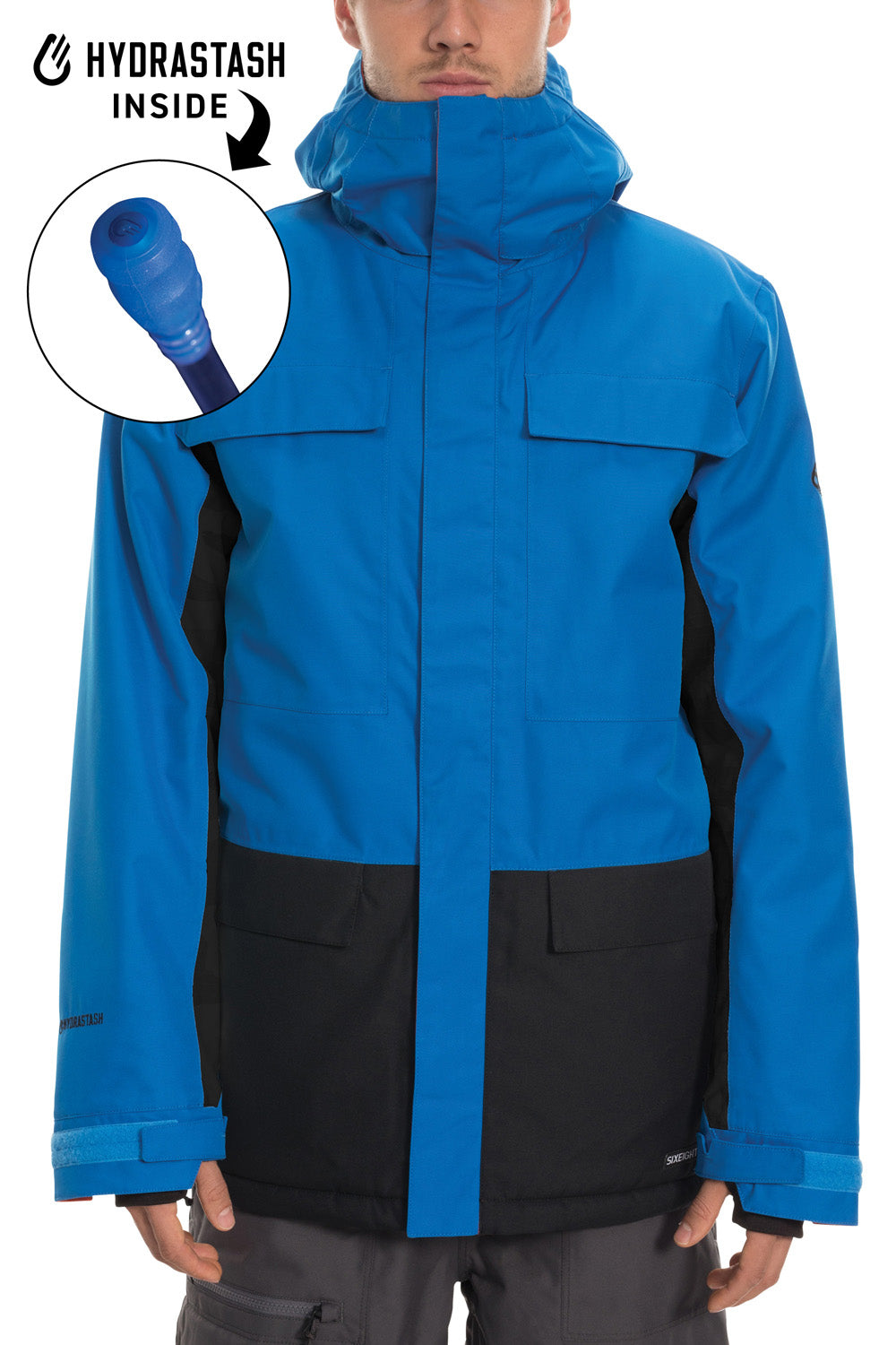 686 Hydrastash Canteen Jacket Strata Blue Colorblock