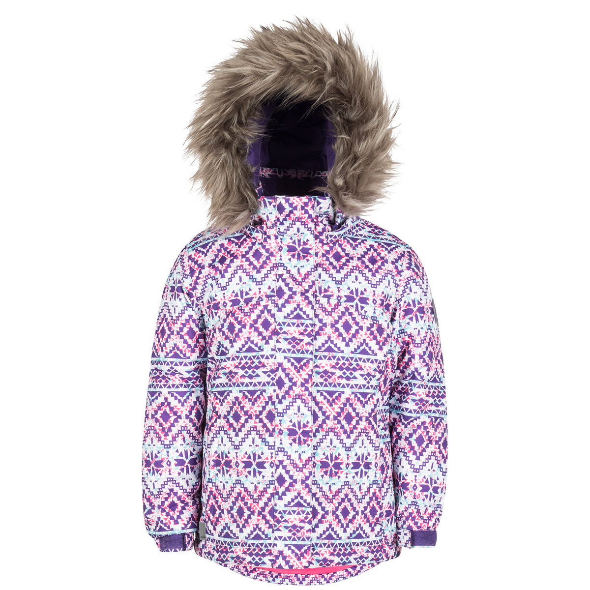Jupa Anastasia Jacket - Little Girls' Purple Paradise Print
