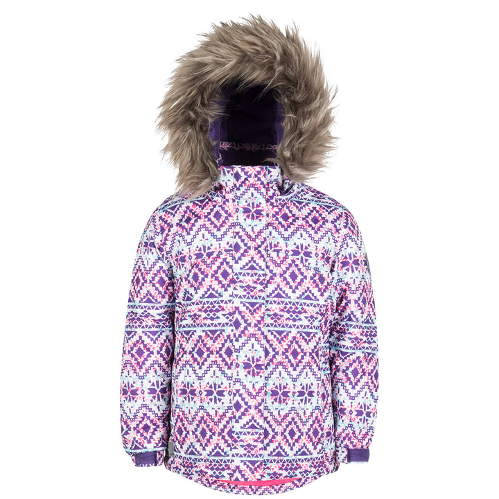 Jupa Anastasia Jacket - Little Girls' Purple Paradise Print