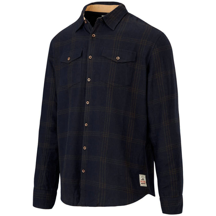 Picture Organic Hillsboro Long-Sleeve Shirt Flanel Dark Blue