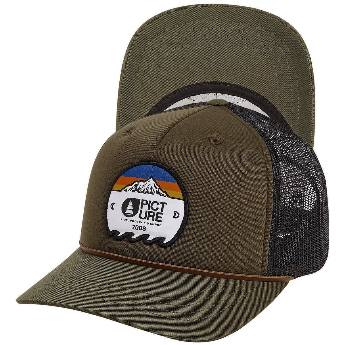 Picture Organic Nelway Trucker Cap Dark Army Green