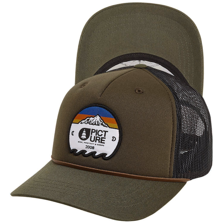Picture Organic Nelway Trucker Cap Dark Army Green