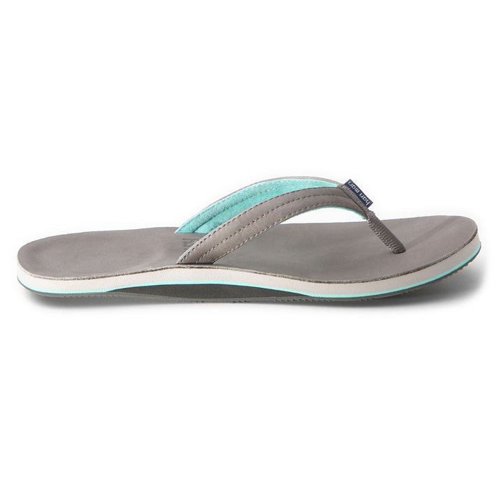 Hari Mari Lakes Flip Flops - Women's Dark Grey/Mint