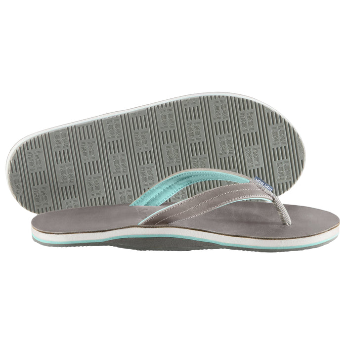 Hari Mari Lakes Flip Flops - Women's Dark Grey/Mint
