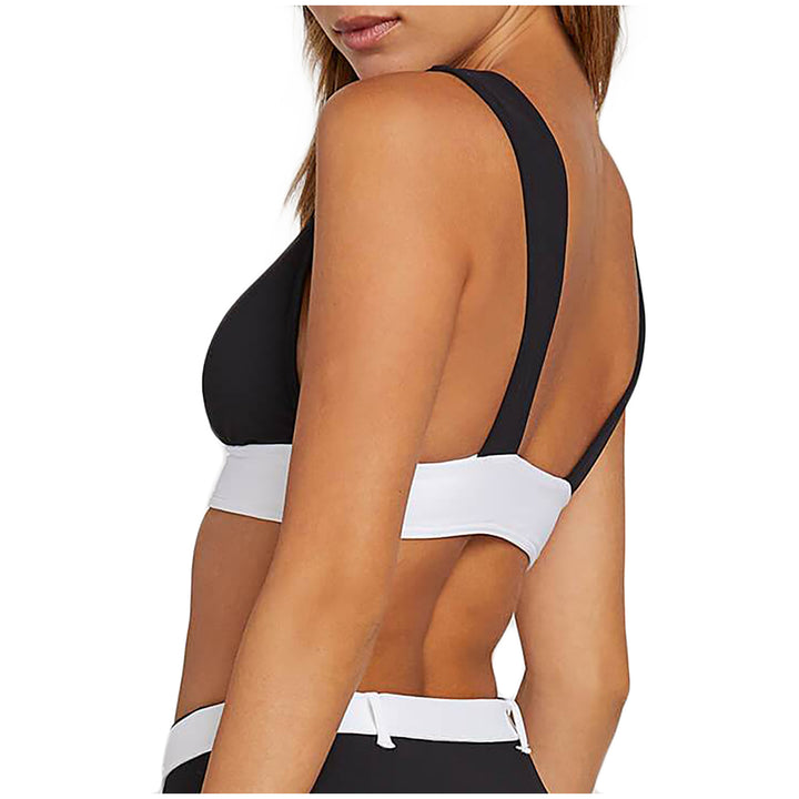 Volcom Simply Rib Halter Bikini Top - Women's Black