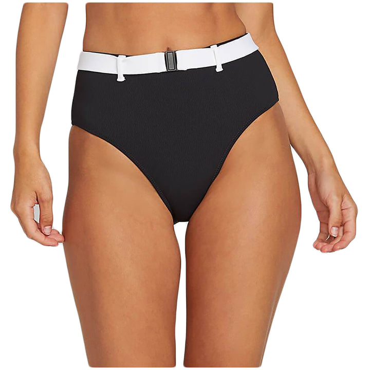 Volcom Simply Rib Retro Bikini Bottoms - Women's Black
