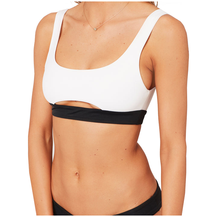 L*Space Ariel Bikini Top - Women's Black/White