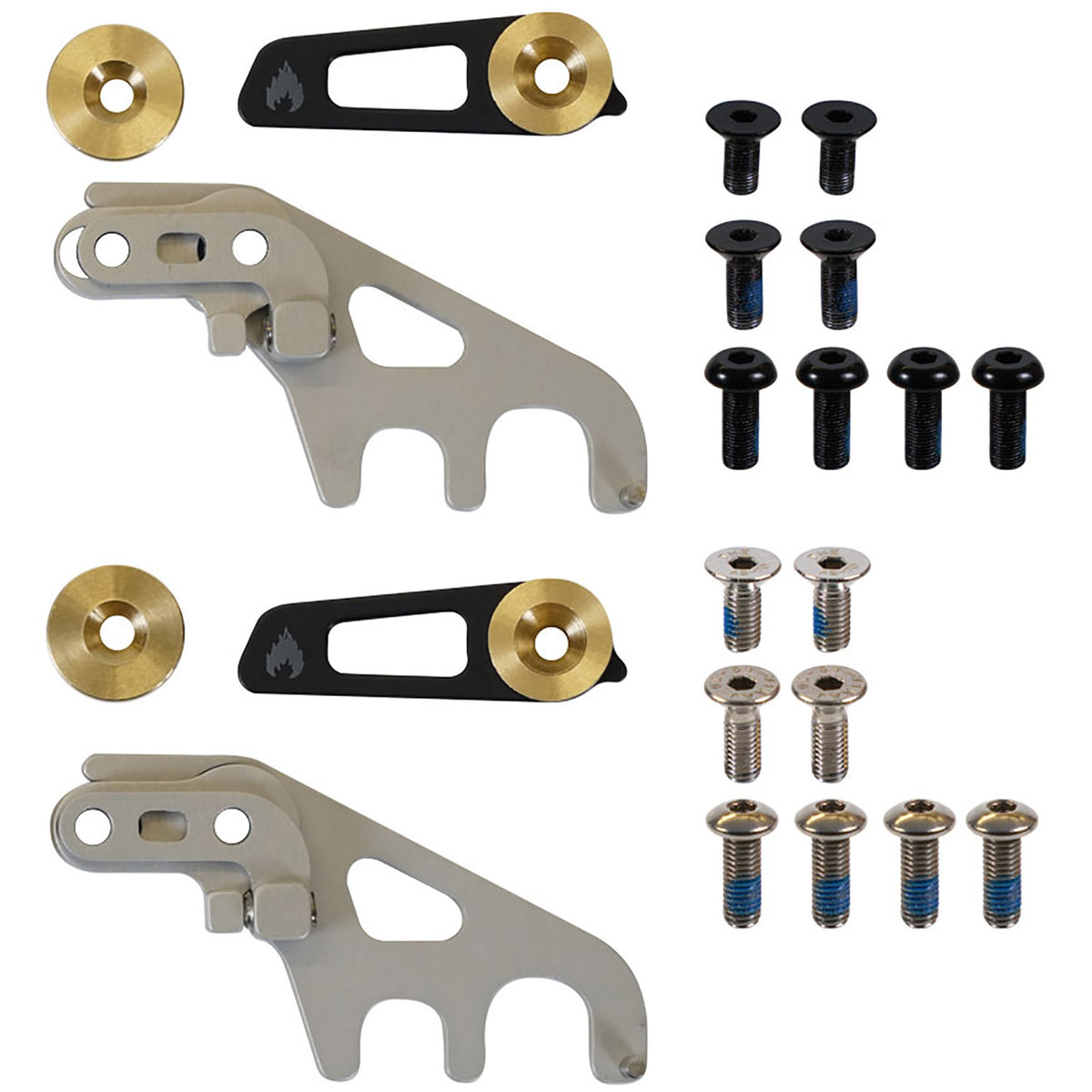 Spark R&D Spark Top-Mount Crossbar Clips Black/Metal
