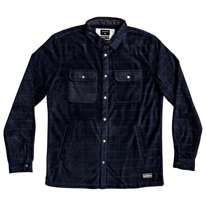 Quiksilver Surf Days Fleece Flannel Shirt Sky Captain Surf Days