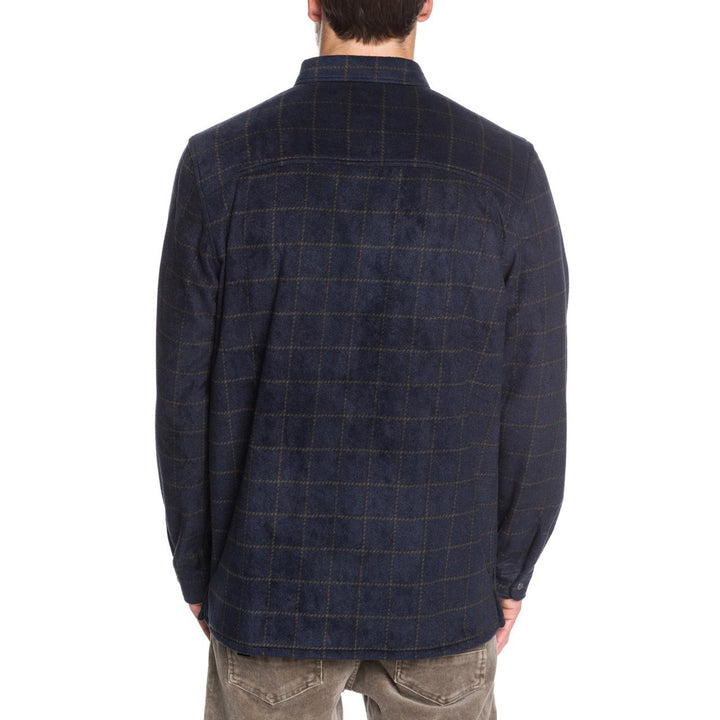 Quiksilver Surf Days Fleece Flannel Shirt Sky Captain Surf Days
