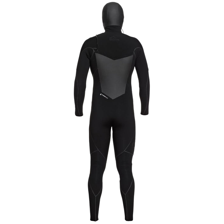 Quiksilver 6/5/4 Highline+ Chest Zip Hooded Wetsuit Black