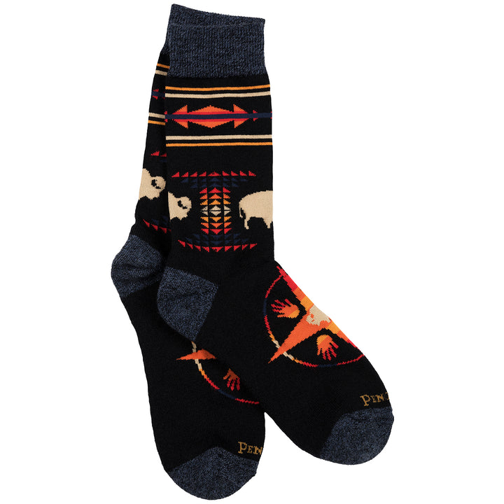 Pendleton Big Medicine Camp Socks Black