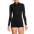 Roxy 1.5mm Satin Front Zip Long Sleeve Springsuit - Women's Black