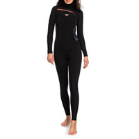 Roxy 5/4/3 Syncro Chest Zip GBS Hooded Wetsuit - Women's Black/ Gun Metal::Black/ Gun Metal