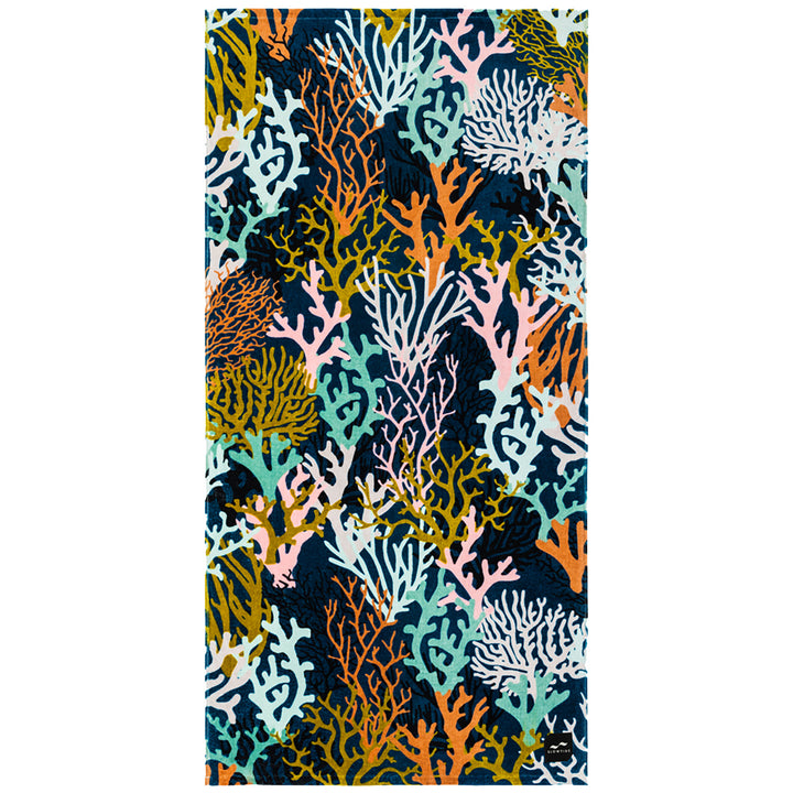 Slowtide Rainbow Reef Towel Navy