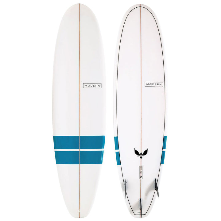 Modern Blackbird PU 7'6'' Longboard Blue Bands