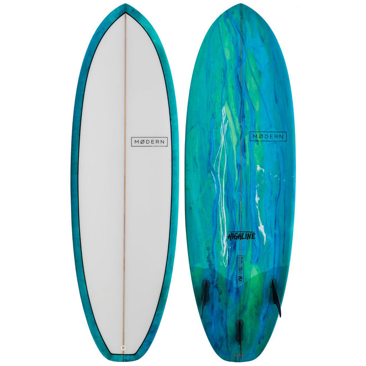 Modern Highline PU Surfboard Sea Tint
