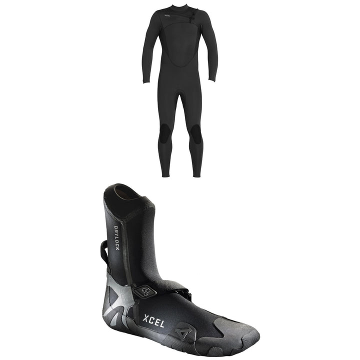 XCEL 4/3 Comp Thermo Lite Wetsuit + XCEL 3mm Drylock Celliant Round Toe Boots