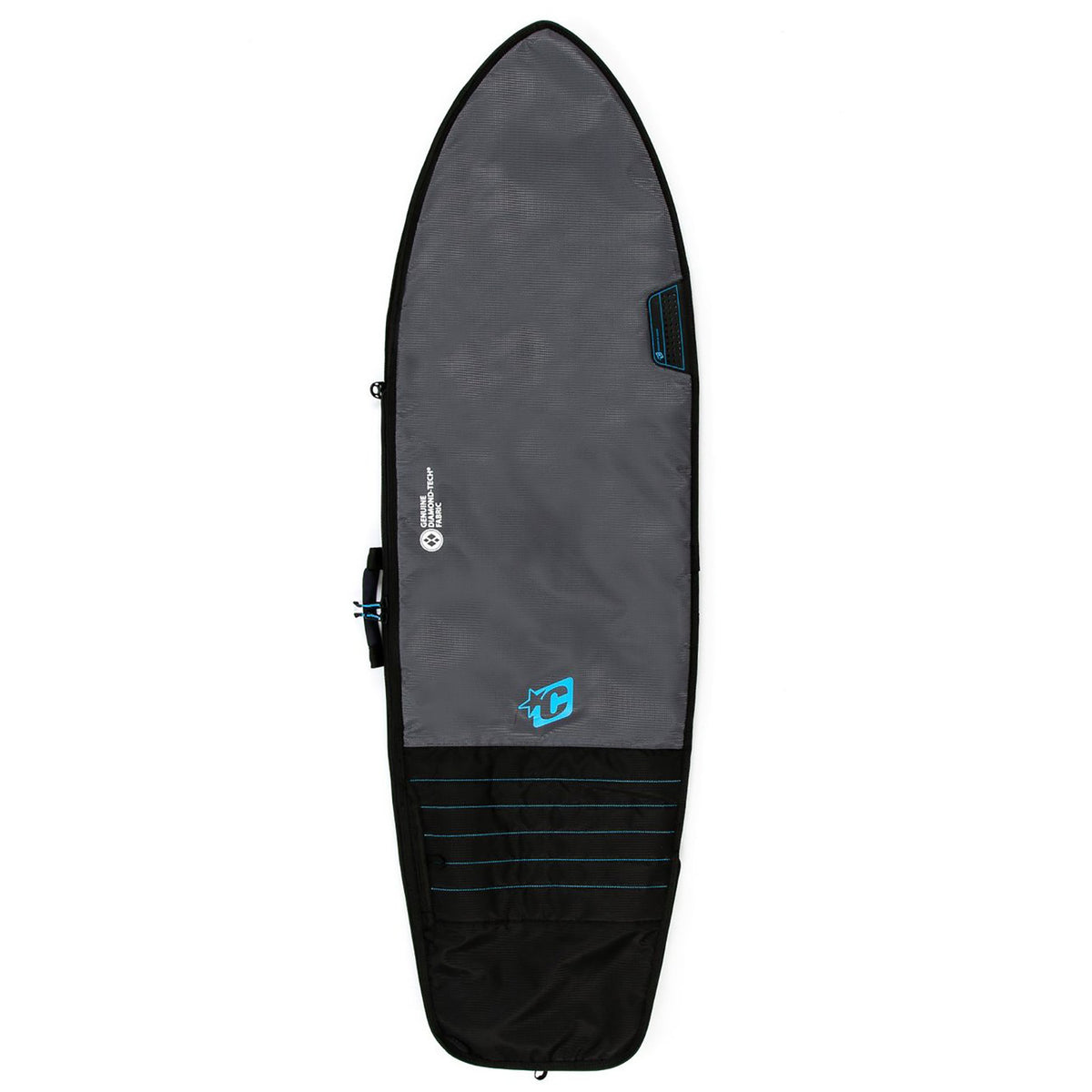 Creatures of Leisure Fish Day Use Surfboard Bag Charcoal Cyan