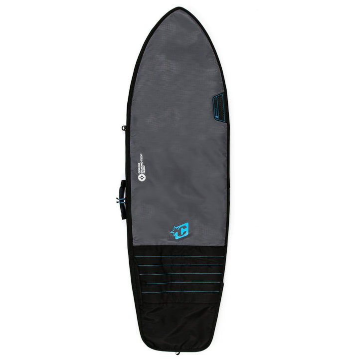 Creatures of Leisure Fish Day Use Surfboard Bag Charcoal Cyan
