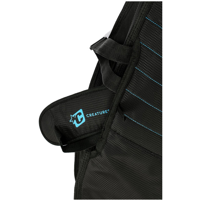 Creatures of Leisure Fish Day Use Surfboard Bag Charcoal Cyan