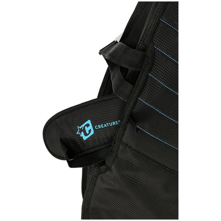 Creatures of Leisure Fish Day Use Surfboard Bag Charcoal Cyan