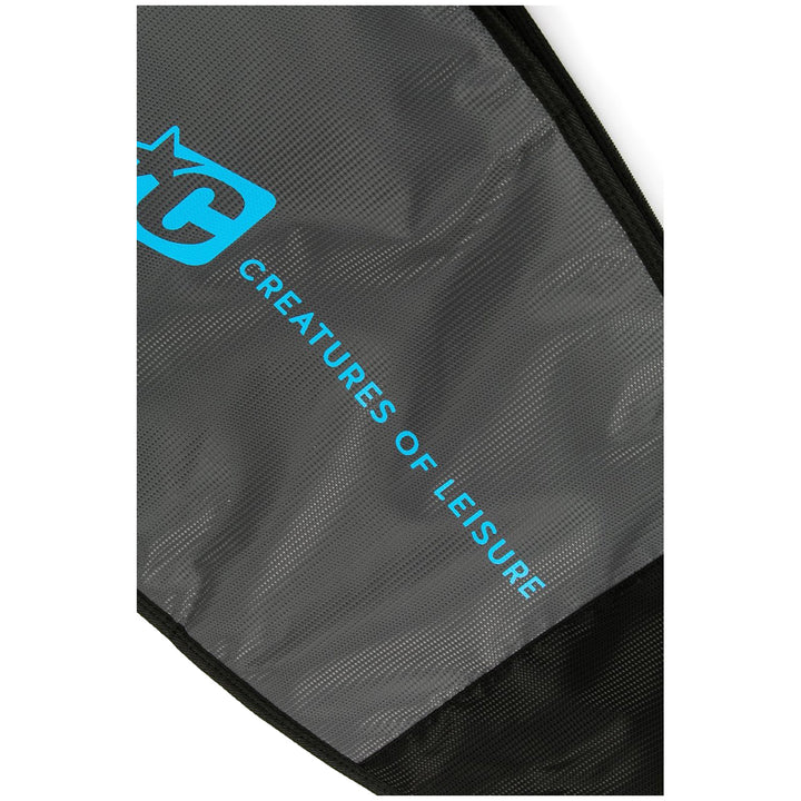 Creatures of Leisure Fish Day Use Surfboard Bag Charcoal Cyan