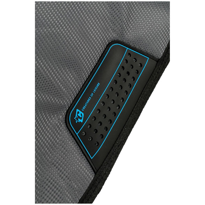 Creatures of Leisure Fish Day Use Surfboard Bag Charcoal Cyan