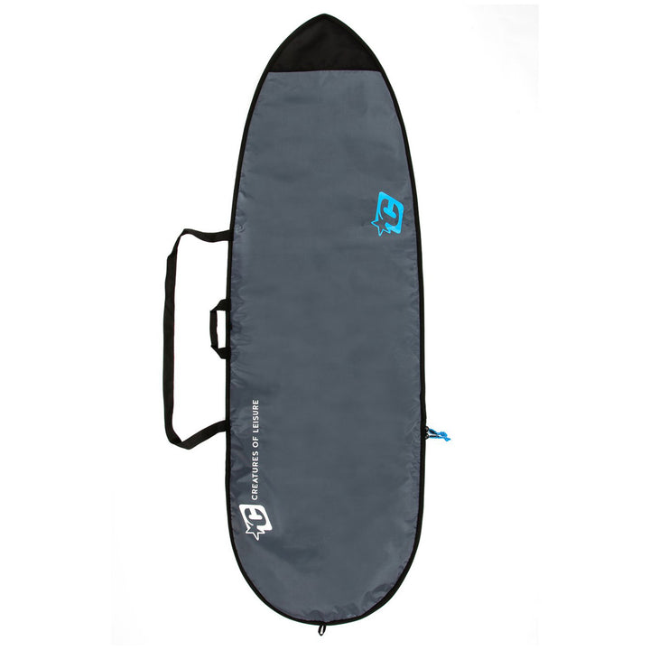 Creatures of Leisure Fish Lite Sufboard Bag Charcoal Cyan