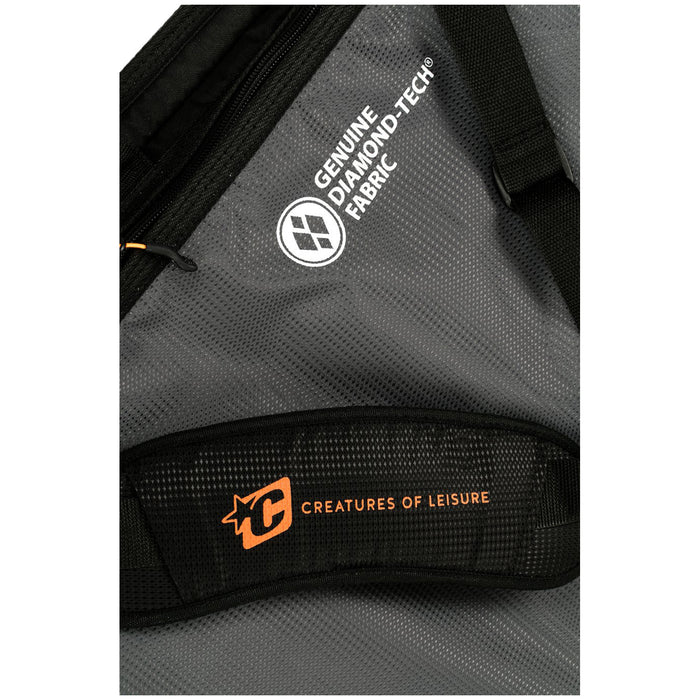 Creatures of Leisure Shortboard Travel Surfboard Bag Black Orange