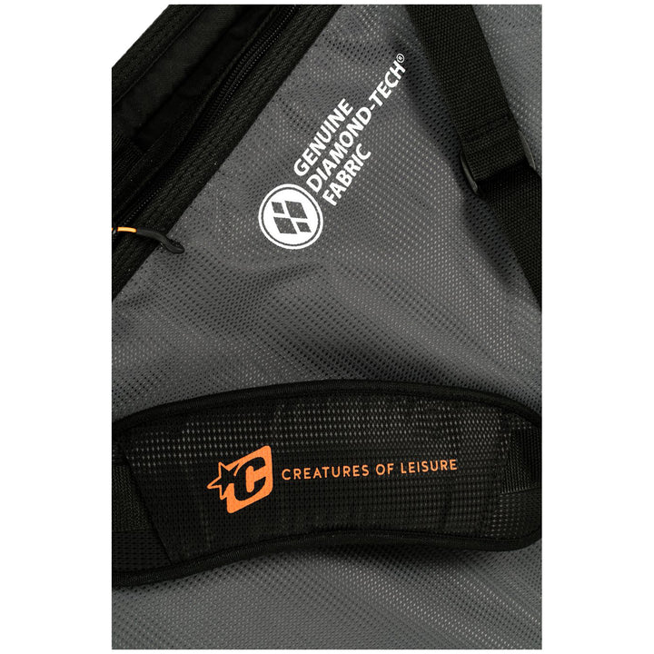 Creatures of Leisure Shortboard Travel Surfboard Bag Black Orange