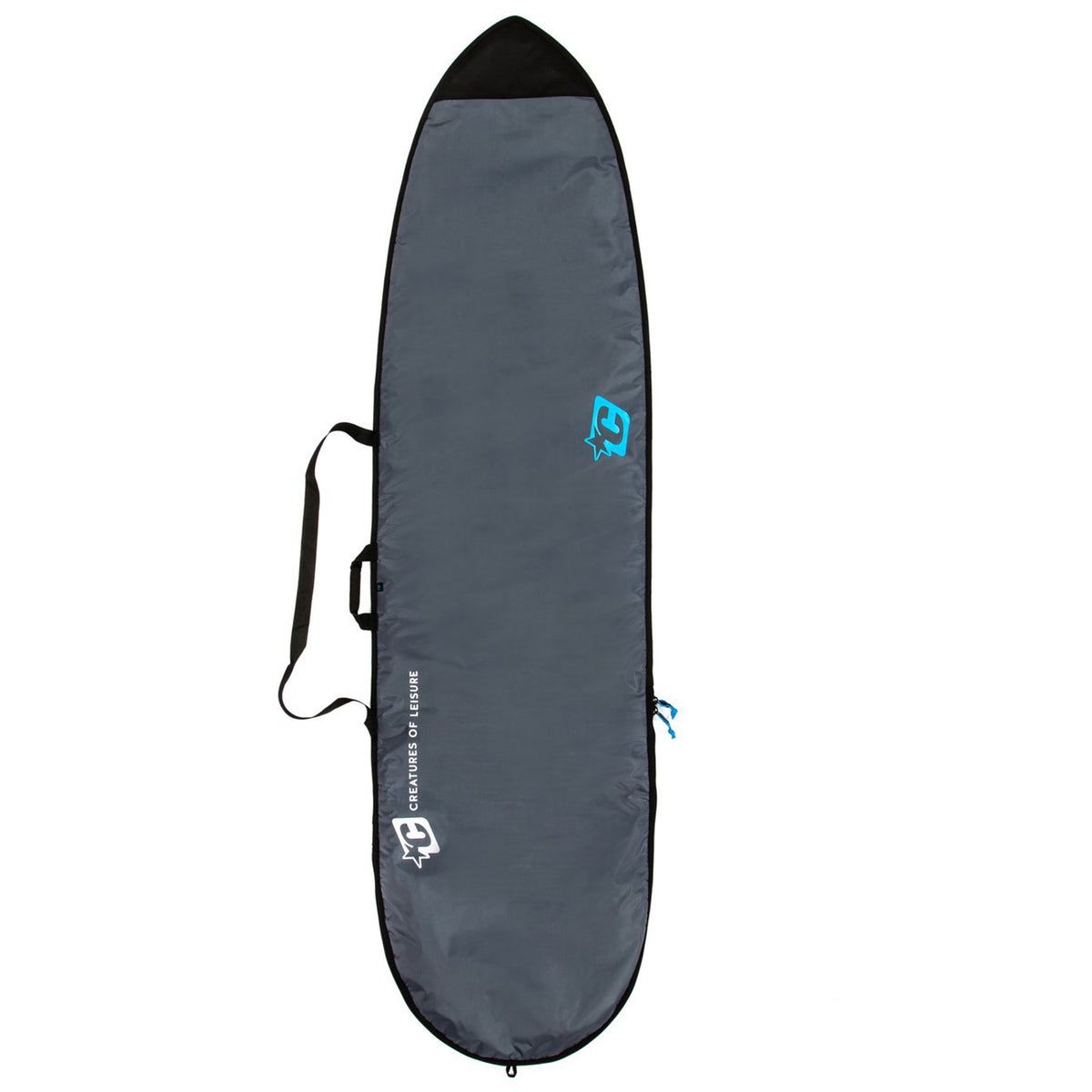Creatures of Leisure Longboard Lite Surfboard Bag Charcoal Cyan