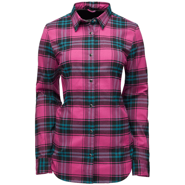 Flylow Brigitte Flannel - Women's Dragonfruit Plaid