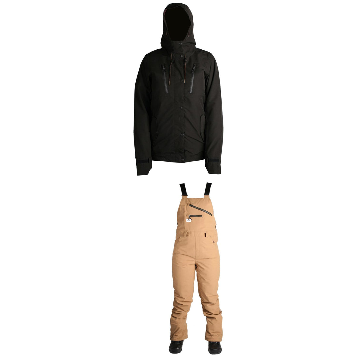 Ride Wallingford Shell Jacket + Ride Emerald Bibs - Women's