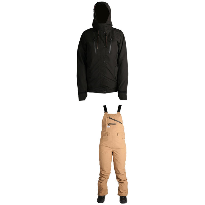 Ride Wallingford Shell Jacket + Ride Emerald Bibs - Women's
