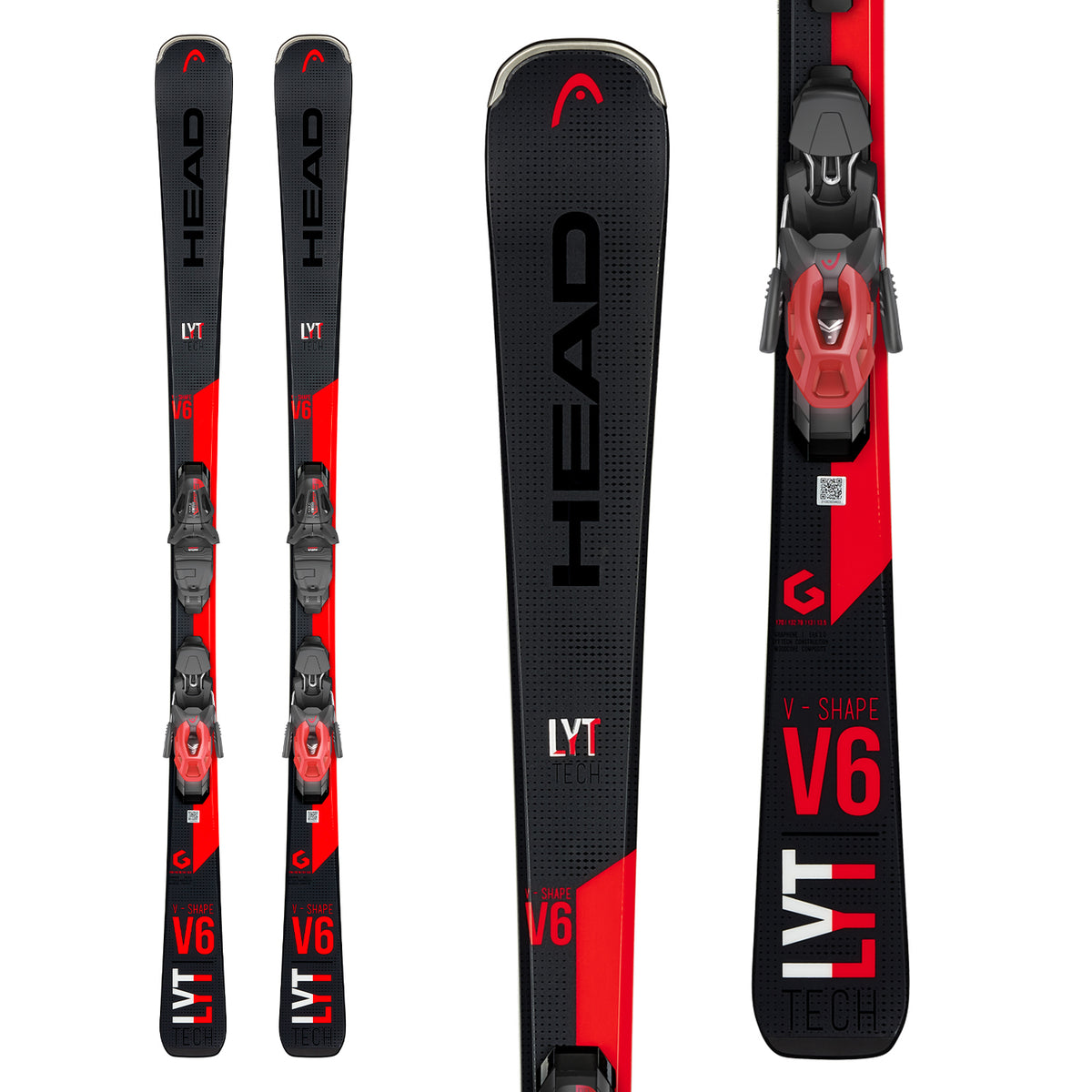 Head V-Shape V6 Skis + PR 11 GW Bindings 2020