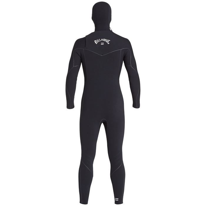 Billabong 5/4 Absolute Chest Zip Hooded Wetsuit - Boys' Black