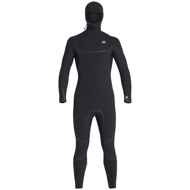 Billabong 5/4 Absolute Chest Zip Hooded Wetsuit - Boys' Black