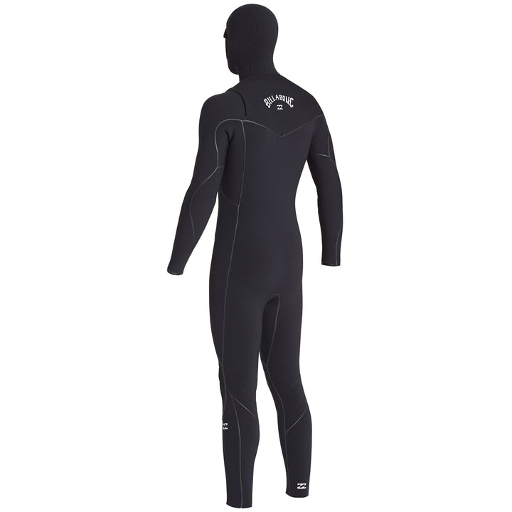 Billabong 5/4 Absolute Chest Zip Hooded Wetsuit - Boys' Black