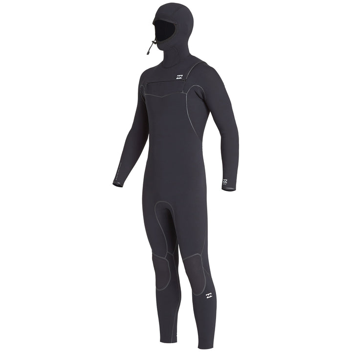 Billabong 5/4 Absolute Chest Zip Hooded Wetsuit - Boys' Black