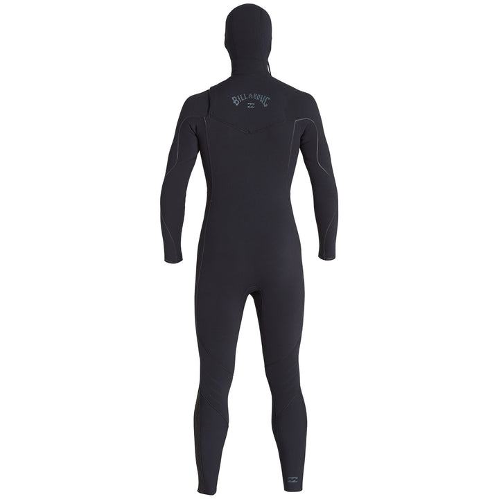 Billabong 4/3 Furnace Comp Chest Zip Hooded Wetsuit Black