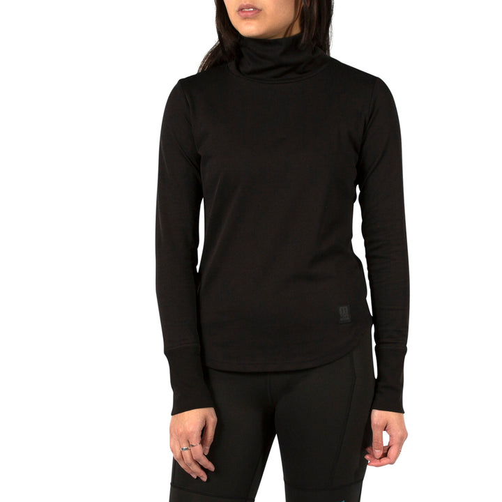 Topo Designs Tech Turtleneck Top - Women's Black