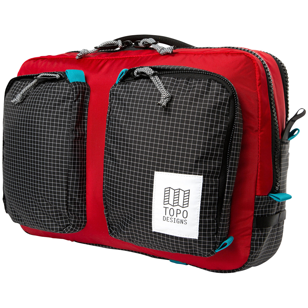 Topo Designs Global 3-Day Briefcase Red/Black Ripstop