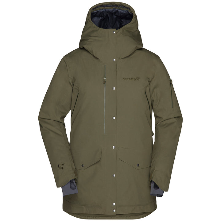 Norrona Røldal GORE-TEX Insulated Parka - Women's Olive Night