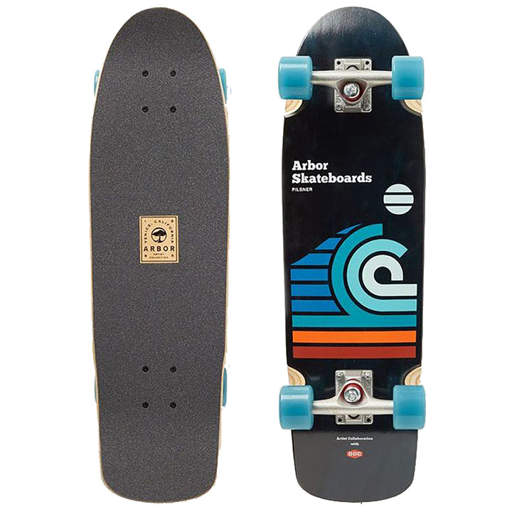 Arbor Pilsner Artist Draplin Cruiser Skateboard Complete