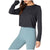 Beyond Yoga Back Out Reversible Cropped Pullover - Women's Nocturnal Navy