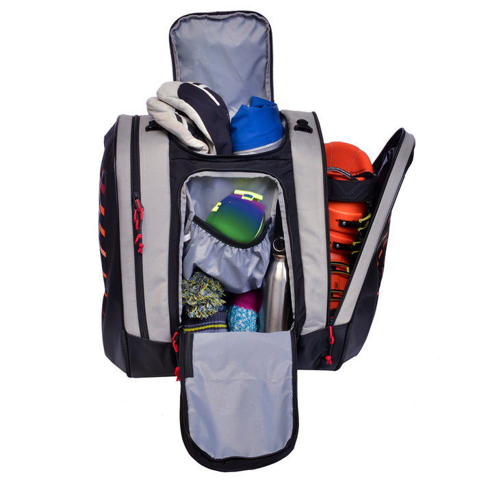 Kulkea Thermal Trekker Boot Bag Cool Grey/Black/Red