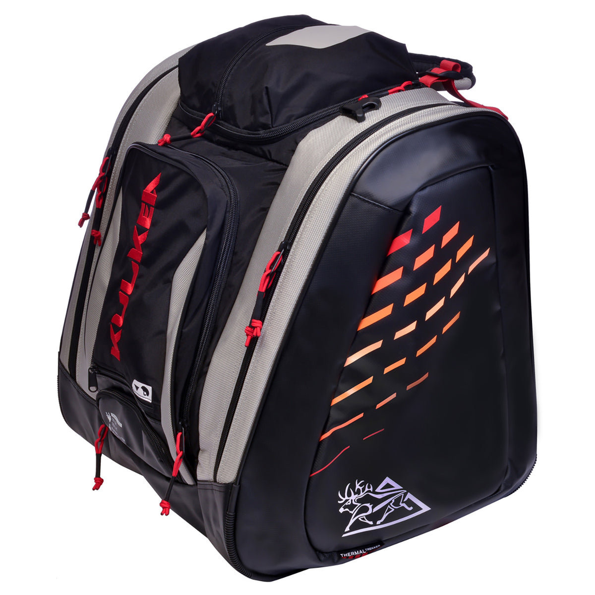 Kulkea Thermal Trekker Boot Bag Cool Grey/Black/Red